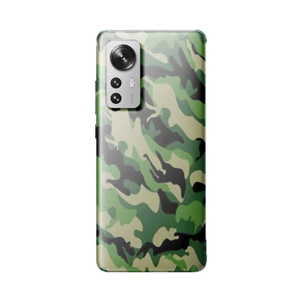 Coque de telephone Xiaomi 12 5G Camouflage Militaire Vert