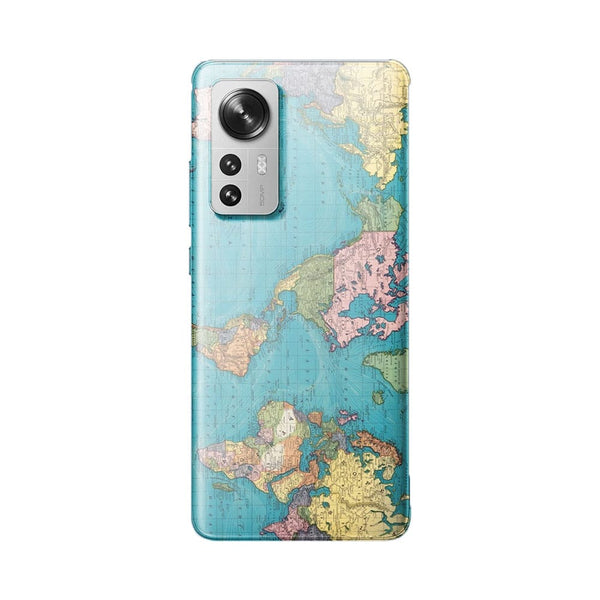 Coque Xiaomi 12 5G Carte vintage du monde (1897)
