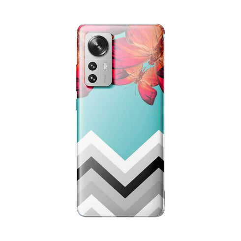 Coque Xiaomi 12 5G Papillon Aurore et Chevrons