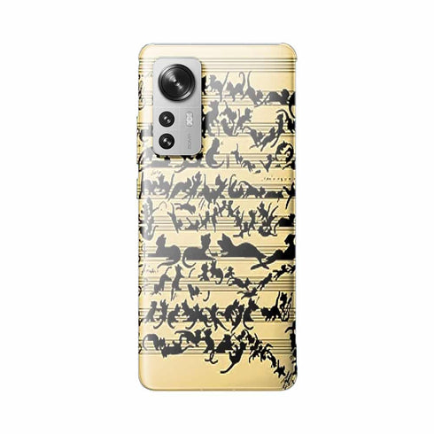 Coque Xiaomi 12 5G Clef musicale pour chat