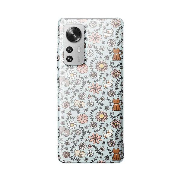 Coque télephone Xiaomi 12 5G Fleur Miaou