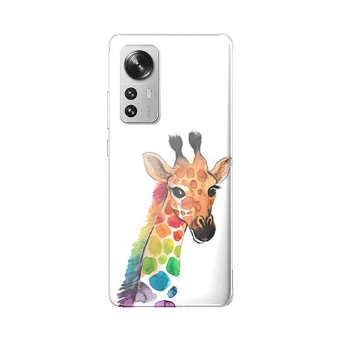 Coque Xiaomi 12 5G Girafe Mulicouleurs
