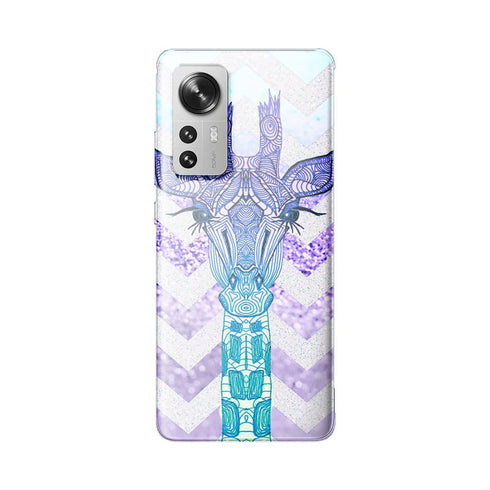 Coque Xiaomi 12 5G Glitter Girafe Bleu
