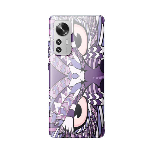 Coque Xiaomi 12 5G Hibou violet Azteque