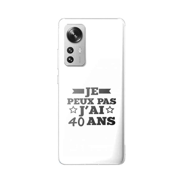 Coque Xiaomi 12 5G Je peux pas j'ai 40 ans