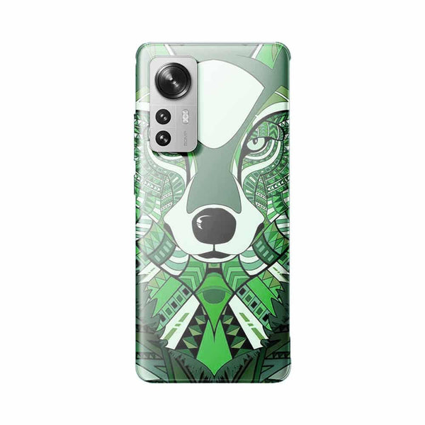 Coque Xiaomi 12 5G Loup Vert Azteque