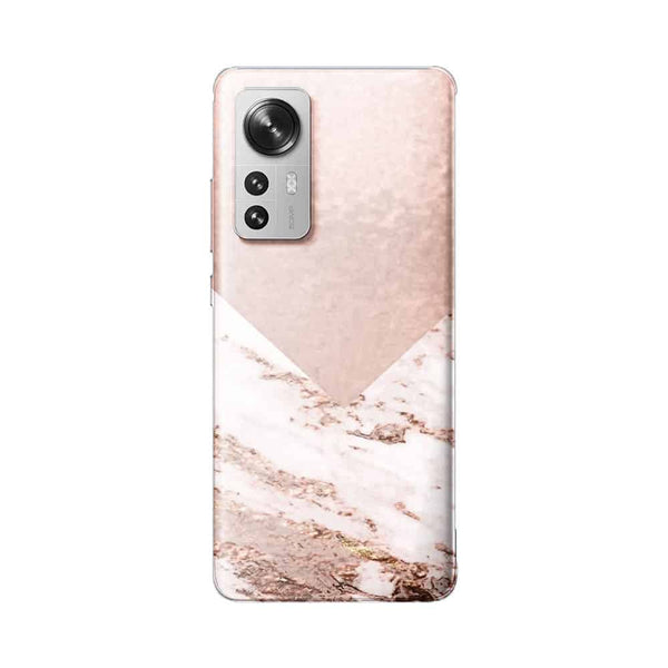 Coque Xiaomi 12 5G Marbre rose chaud rose pastel