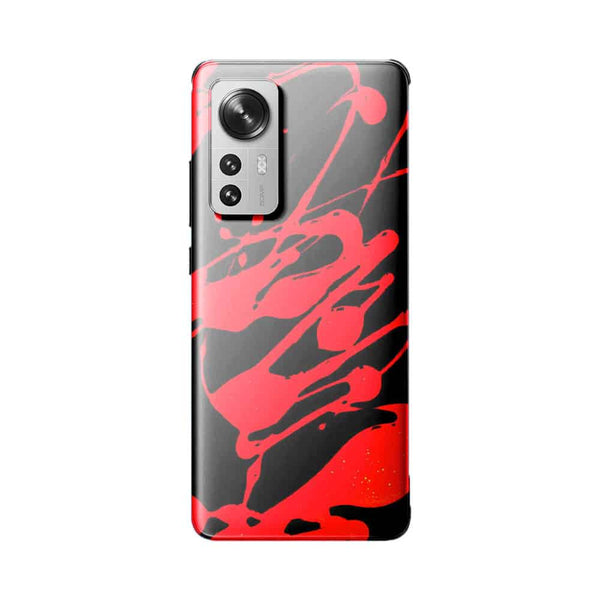 Coque Xiaomi 12 5G Paint Slpash Rouge