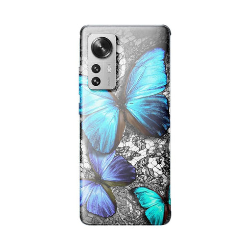 Coque Xiaomi 12 5G Papillon Turquoise