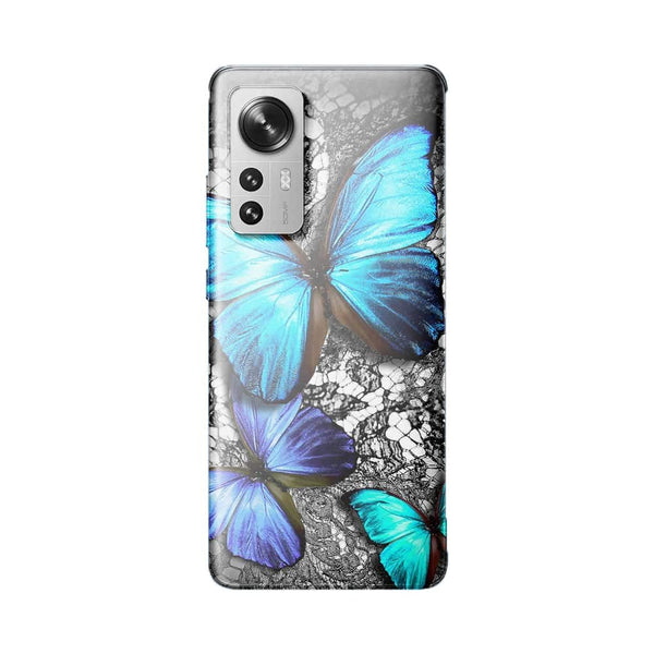 Coque Xiaomi 12 5G Papillon Turquoise