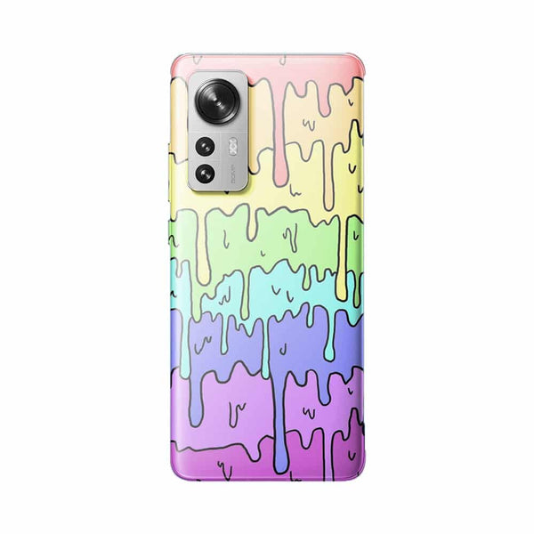 Coque Xiaomi 12 5G Pastel Kawaii Melting Rainbow Design