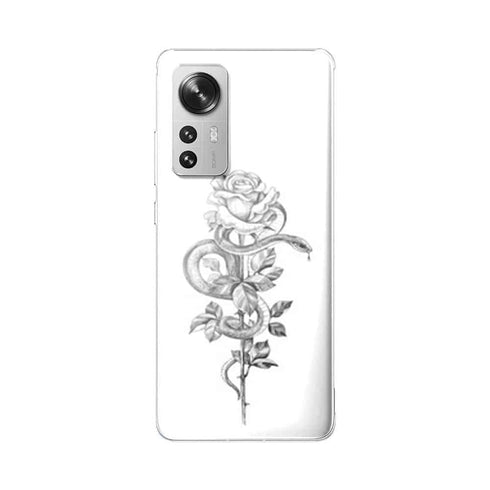 Coque Xiaomi 12 5G Snake and Roses Tattoo