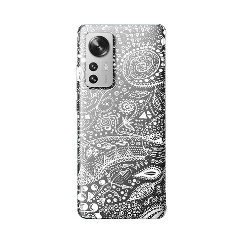 Coque Xiaomi 12 5G Aztec bw handmade