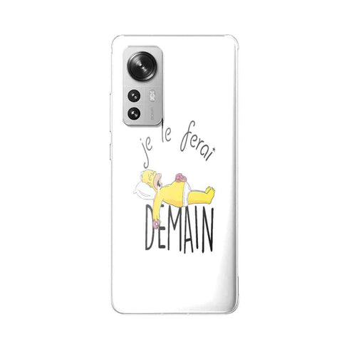 Coque portable Xiaomi 12 5G Je le Ferai demain Homer donuts