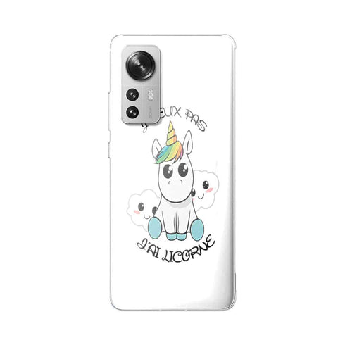 Coque Xiaomi 12 5G Je Peux pas j'ai Licorne