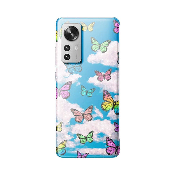 Coque Xiaomi 12 5G Motif papillon nuageux