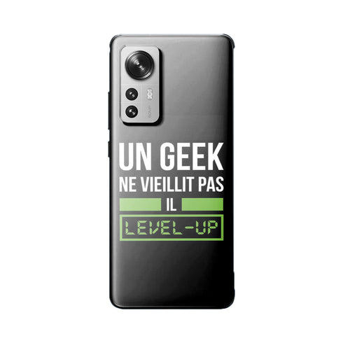 Coque Xiaomi 12 5G Un Geek Ne vieillit pas il Level Up