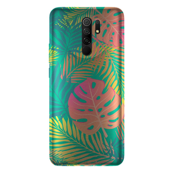 Coque Xiaomi Redmi 9A Decoration Feuillage Tropical - XIAOMI REDMI 9