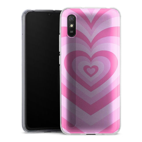 Coque Xiaomi Redmi 9 Coeur Rose - XIAOMI REDMI 9A