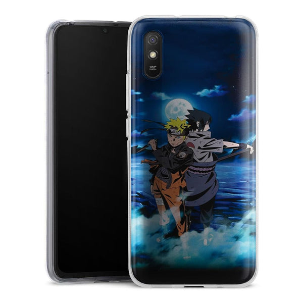 Coque Xiaomi Redmi 9A / 9 Naruto Sasuke Night Light Moon Stars
