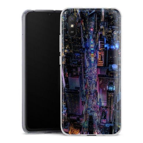 Coque Xiaomi Redmi 9 Times Square By Night Blue - XIAOMI REDMI 9A