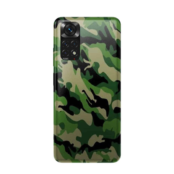 Coque de telephone Xiaomi Redmi Note 11 Camouflage Militaire Vert