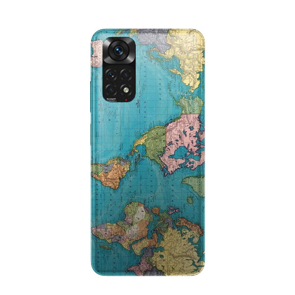 Coque Xiaomi Redmi Note 11 Carte vintage du monde (1897)