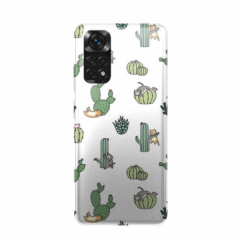 Coque Xiaomi Redmi Note 11 Chats Cactus