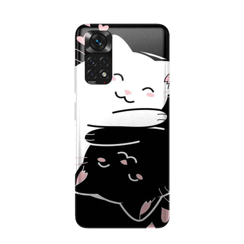 Coque Xiaomi Redmi Note 11 Chats Kawaii Yin et Yang