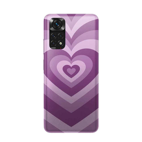 Coque Xiaomi Redmi Note 11 Coeur Violet
