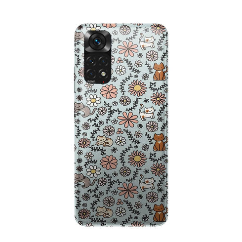 Coque télephone Xiaomi Redmi Note 11 Fleur Miaou