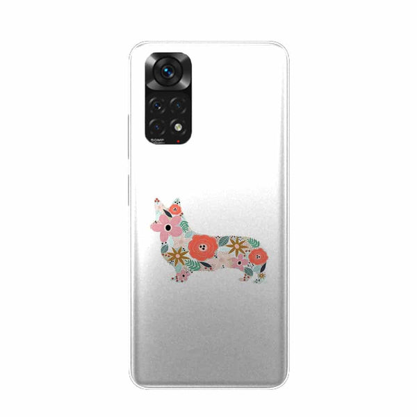 Coque Xiaomi Redmi Note 11 floral corgi