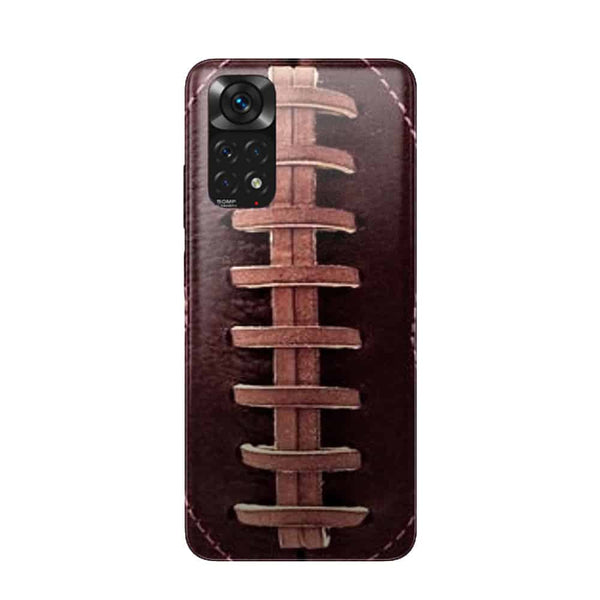 Coque télephone Xiaomi Redmi Note 11 Football en cuir vintage