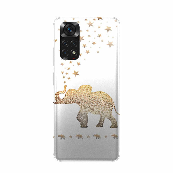 Coque Xiaomi Redmi Note 11 Gatsby gold glitter elephant
