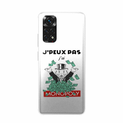 Coque pour Xiaomi Redmi Note 11 Je peux pas j'ai monopoly