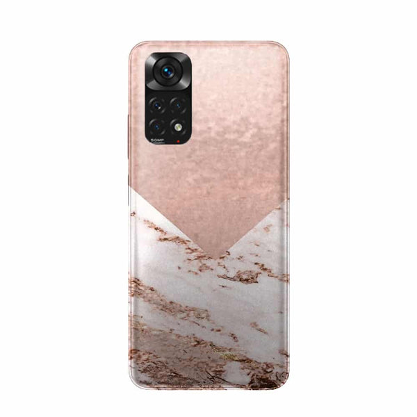 Coque Xiaomi Redmi Note 11 Marbre rose chaud rose pastel