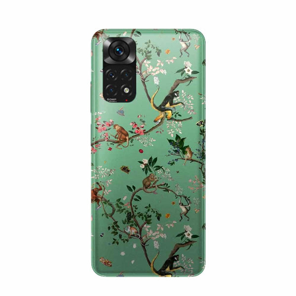 Coque Xiaomi Redmi Note 11 Monde des singes vert