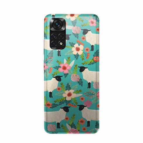 Coque Xiaomi Redmi Note 11 Motif Floral de sanctuaire de ferme de moutons