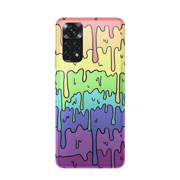 Coque Xiaomi Redmi Note 11 Pastel Kawaii Melting Rainbow Design