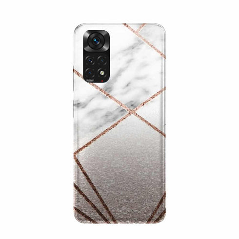 Coque Xiaomi Redmi Note 11 Rose paillettes en hausse geo