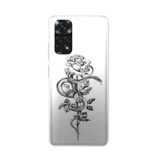 Coque Xiaomi Redmi Note 11 Snake and Roses Tattoo