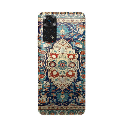 Coque Xiaomi Redmi Note 11 Tapis en soie persan Heriz ou Tabriz