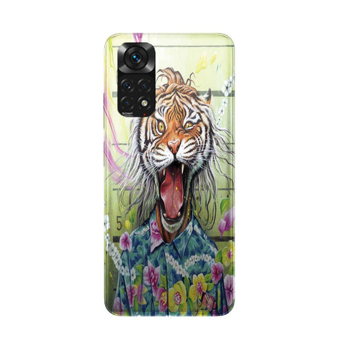 Coque Xiaomi Redmi Note 11 Tiger Flowers