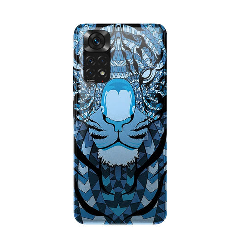 Coque Xiaomi Redmi Note 11 Tigre Bleu Aztec