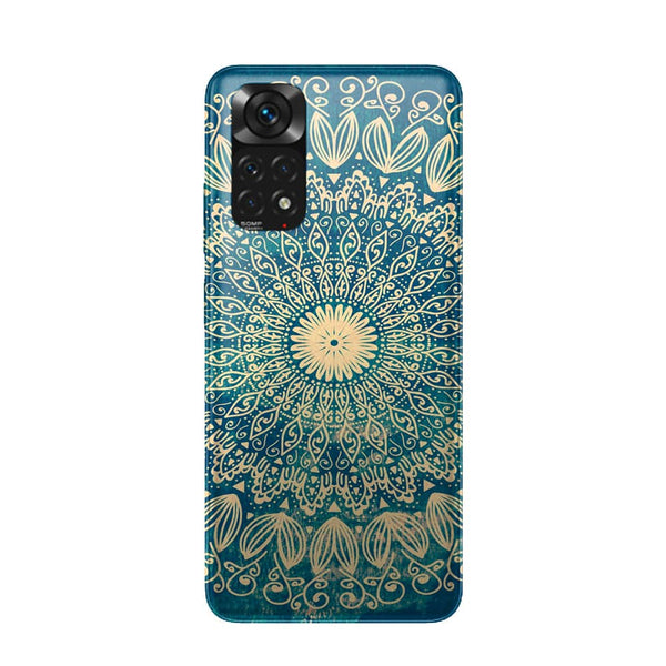 Coque Xiaomi Redmi Note 11 Blue organic boho mandala