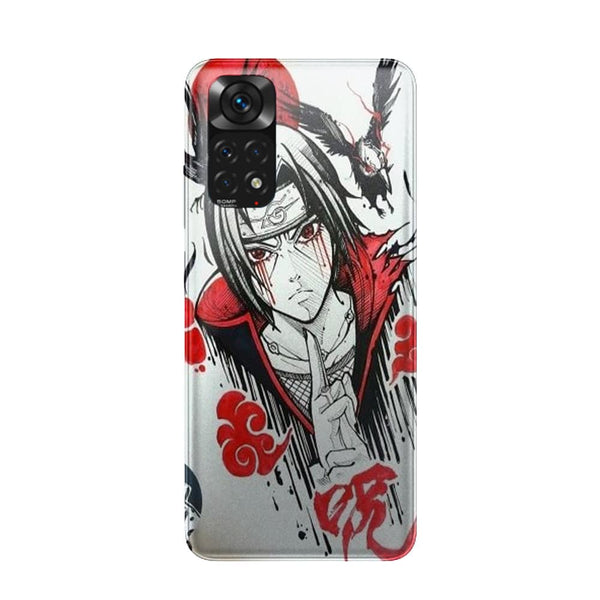 Coque Xiaomi Redmi Note 11 itachi blood eyes raven akatsuki