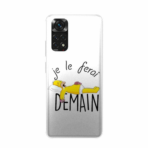 Coque Xiaomi Redmi Note 11 Je le Ferai demain Homer Donuts