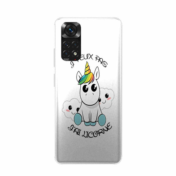 Coque Xiaomi Redmi Note 11 Je Peux pas j'ai Licorne