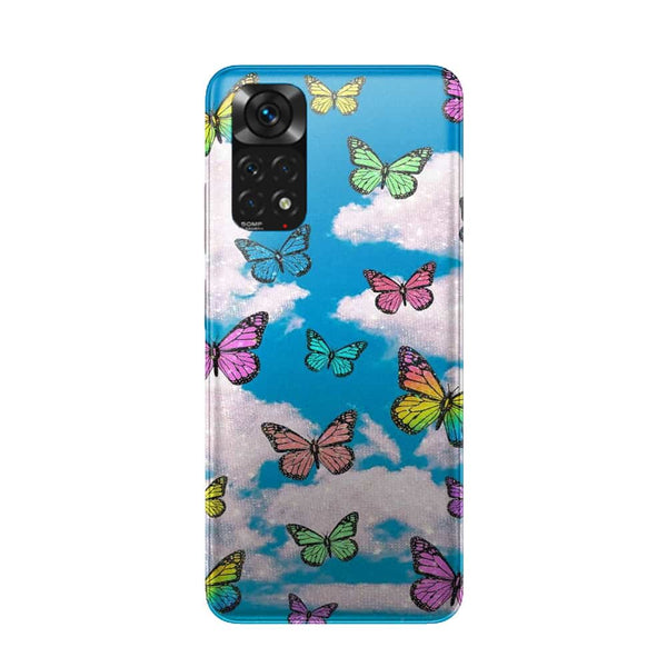 Coque Xiaomi Redmi Note 11 Motif papillon nuageux