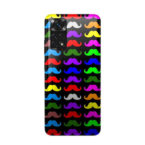 Coque Xiaomi Redmi Note 11 Moustaches Multicouleurs